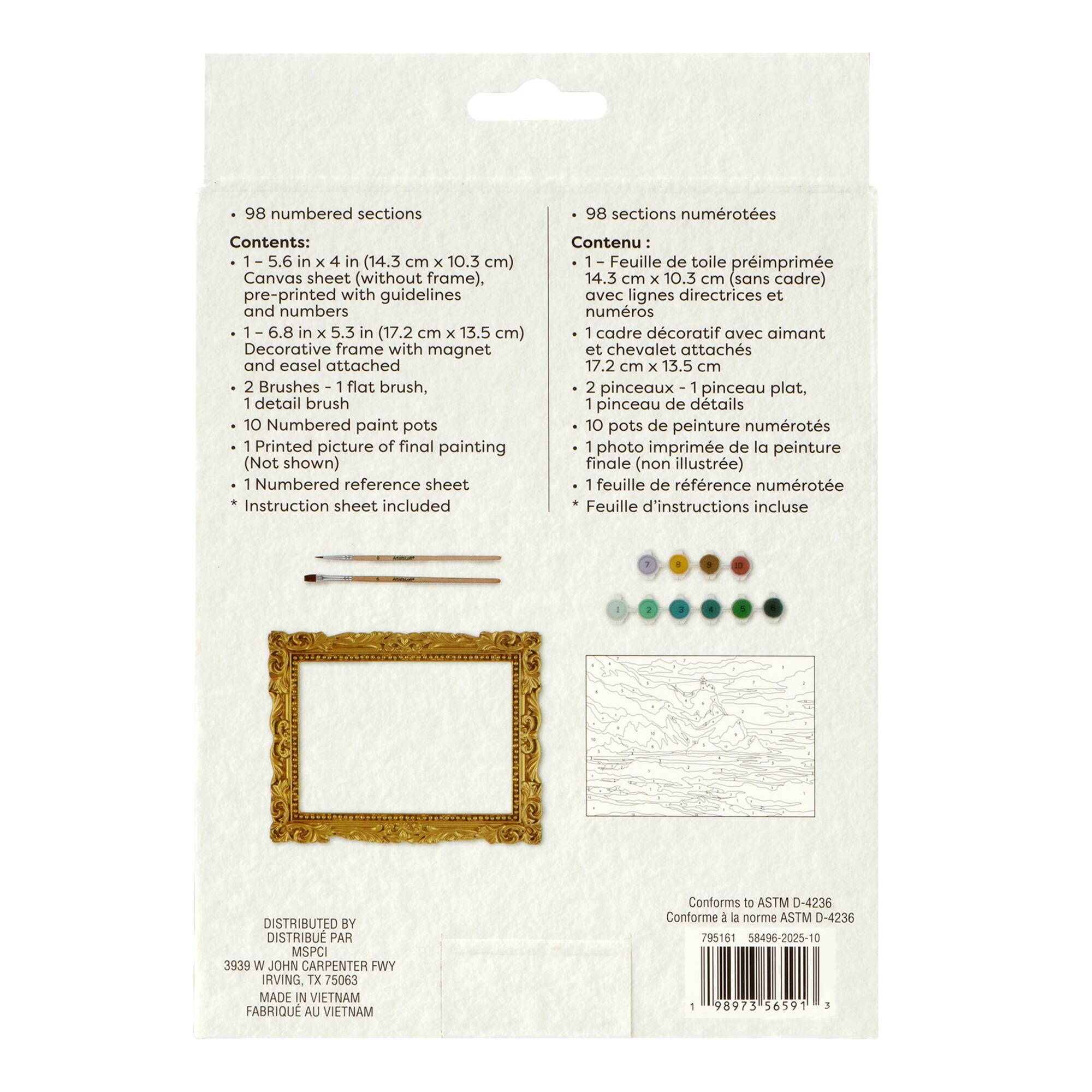 Lighthouse Paint-by-Number Framed Mini Kit by Artist's Loft®